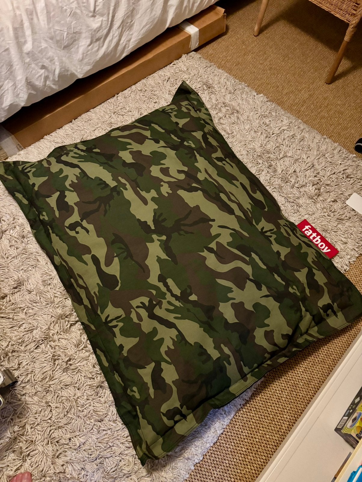 Fatboy junior zitzak, camouflage, Ophalen, Groen, Zitzak