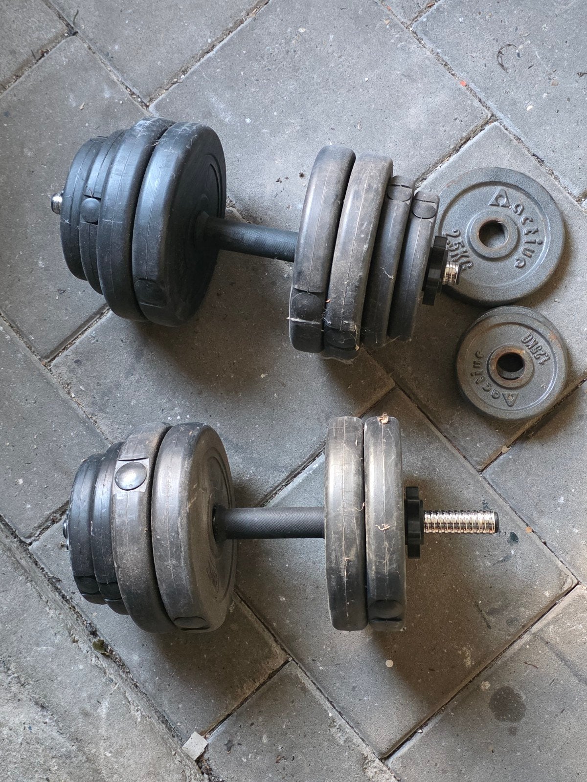 dumbels, Ophalen, Gebruikt, Dumbbell