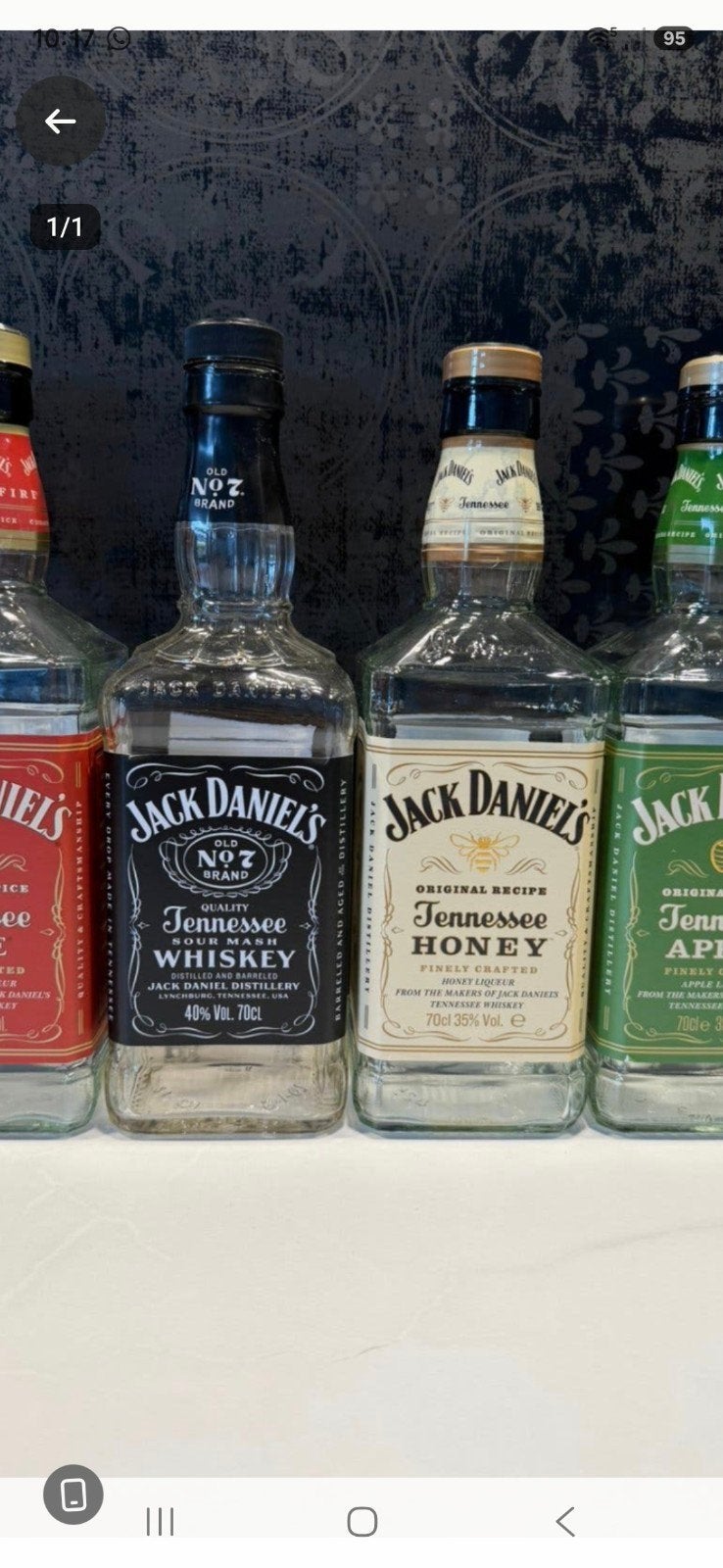 Gratis af te halen Lege Jack Daniels flessen., Ophalen of Verzenden