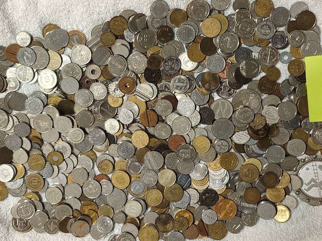 4 kg penningen, tokens, medailles etc. no5, Ophalen of Verzenden, Overige materialen, Buitenland