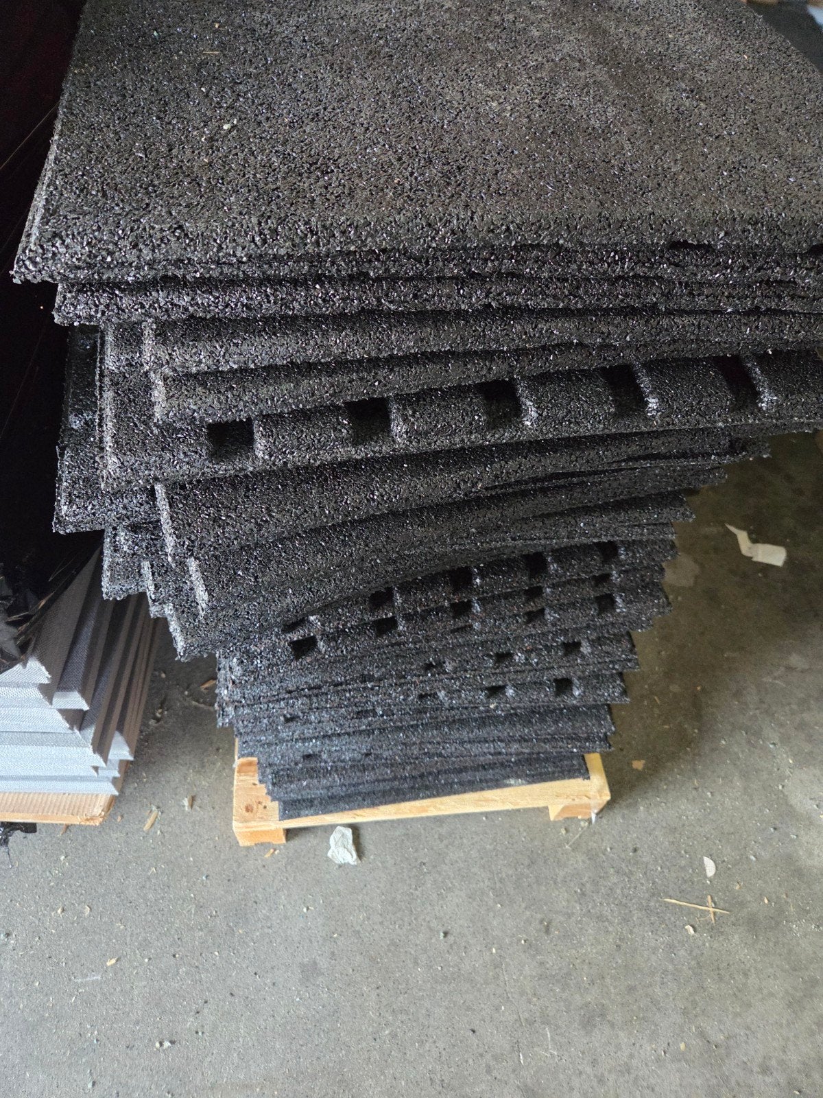 40 Granuflex rubber tegels zwart 50x50x2.5cm (10 m2), Ophalen of Verzenden