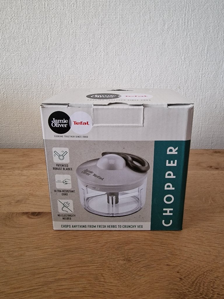 Chopper (hakmolen) Jamie Oliver Tefal - NIEUW!, Nieuw, Ophalen of Verzenden, Metaal, Snijmachine
