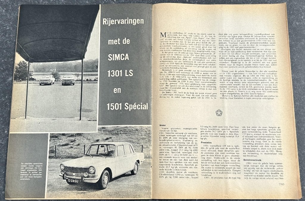 Simca 1301 en 1501 test in Autokampioen 1968, Gelezen, Ophalen of Verzenden, Autokampioen, Overige merken