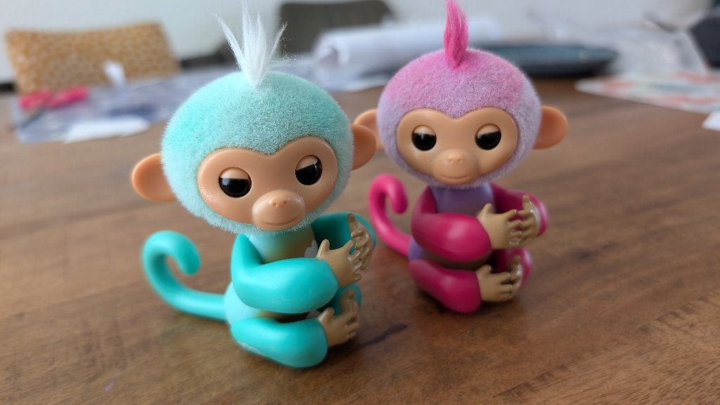 2 interactieve Fingerlings aapjes, Ophalen of Verzenden, Zo goed als nieuw