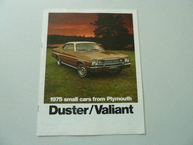 1975 Plymouth Duster Valiant Brochure USA, Boeken, Auto's | Folders en Tijdschriften, Ophalen of Verzenden, Gelezen, Overige merken