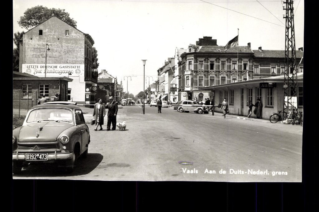 Vaals (L.), Grensovergang, 1955., Verzamelen, Verzenden, 1940 tot 1960, Ongelopen, Limburg