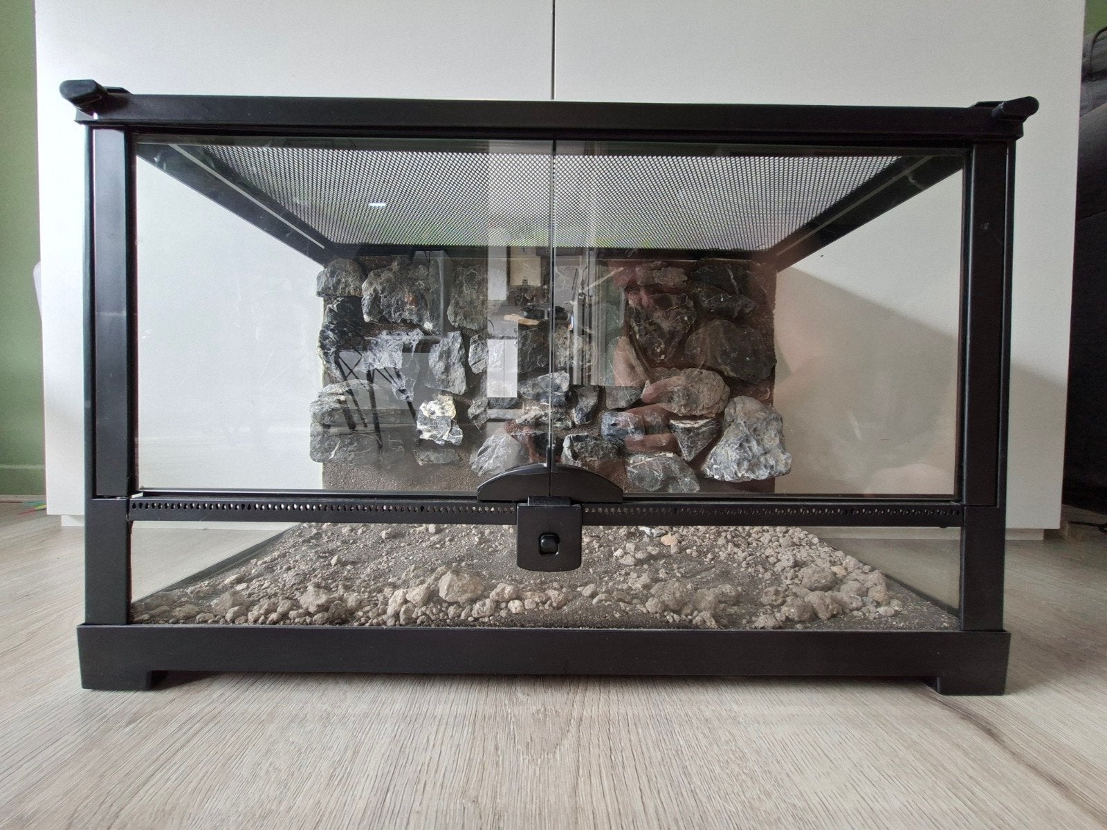 Repto terra earth terrarium met achterwand van echte stenen, Ophalen, Nieuw, Terrarium of Paludarium