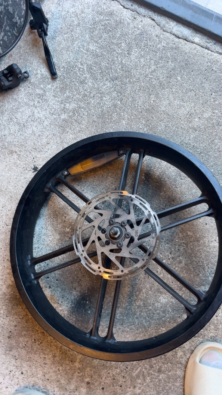 voorwiel fatbike, Fietsen en Brommers, Fietsonderdelen, Gebruikt, Onbekend, Aluminium, Elektrische fiets
