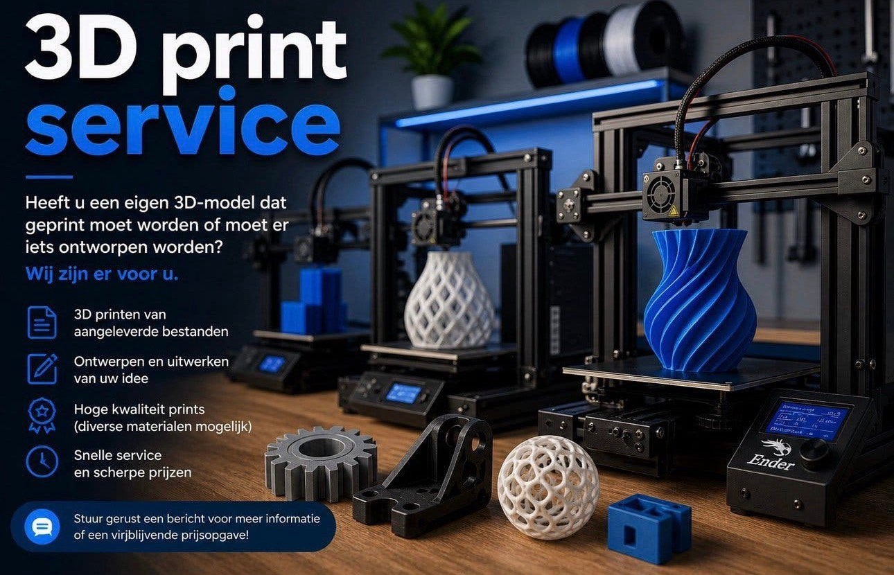 3D print service, Ophalen of Verzenden, Nieuw