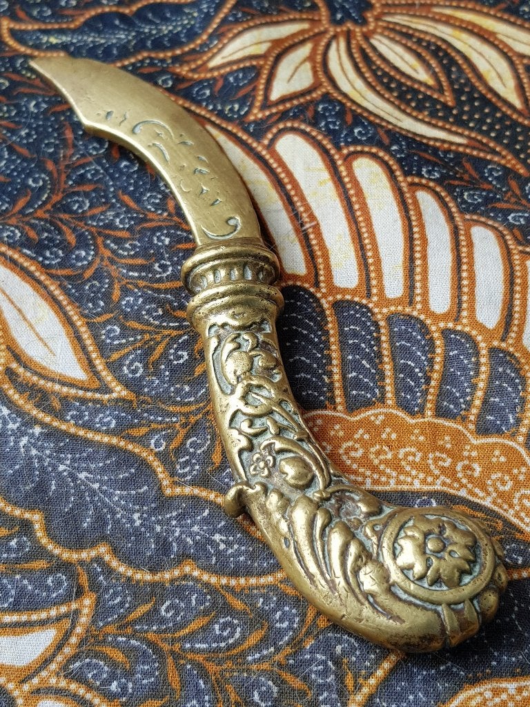 Mooie antieke briefopener uit Engeland 15 cm. uit 1850., Antiek en Kunst, Antiek | Koper en Brons, Ophalen of Verzenden, Koper