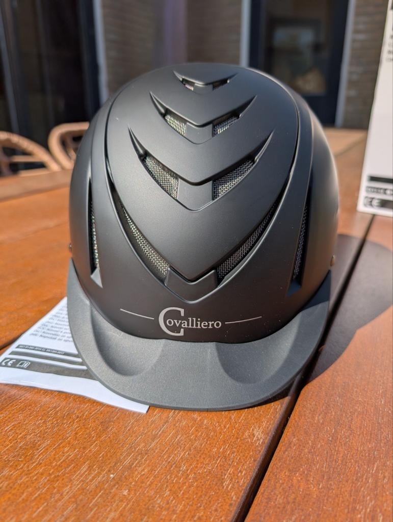 Nieuwe Covalliero Nerron Rijhelm - Zwart, Maat 51-54, Ophalen, Nieuw, Dressuur, Cap