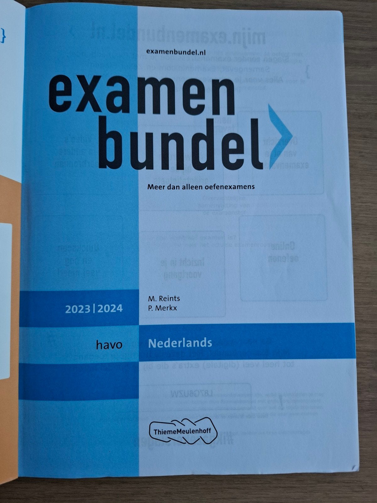 Examenbundel havo Nederlands 2023/2024, Boeken, Schoolboeken, HAVO, Ophalen of Verzenden, Zo goed als nieuw, M. Reints, P. Merkx