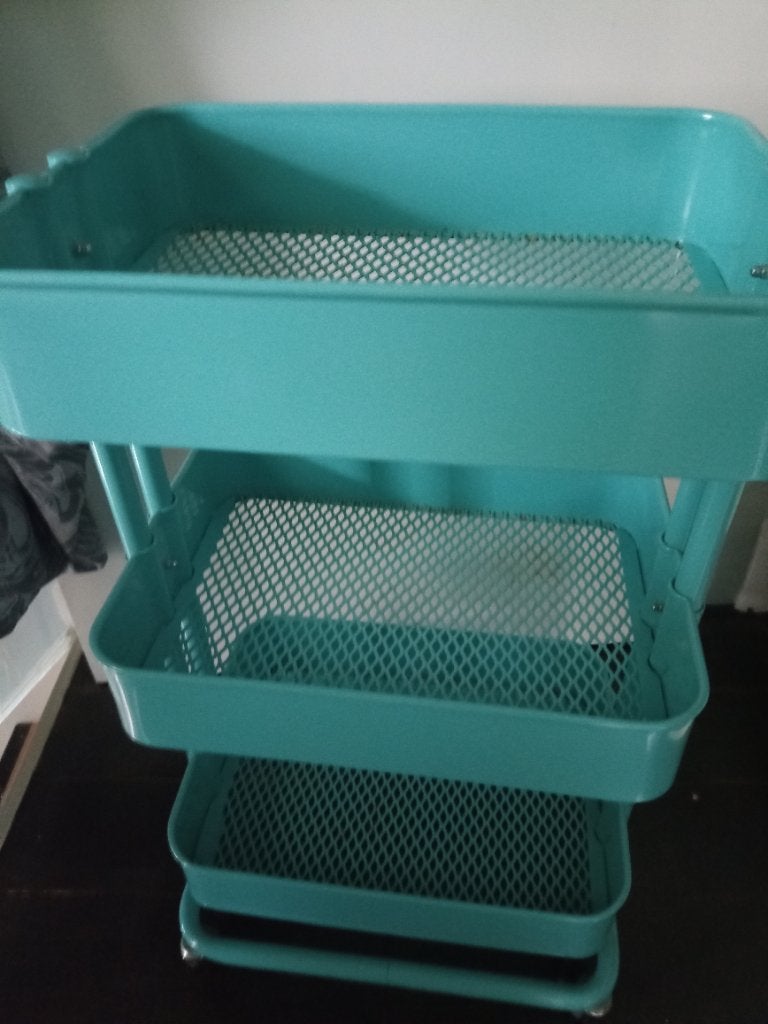 Ikea trolley turquoise Raskog, Ophalen, Gebruikt