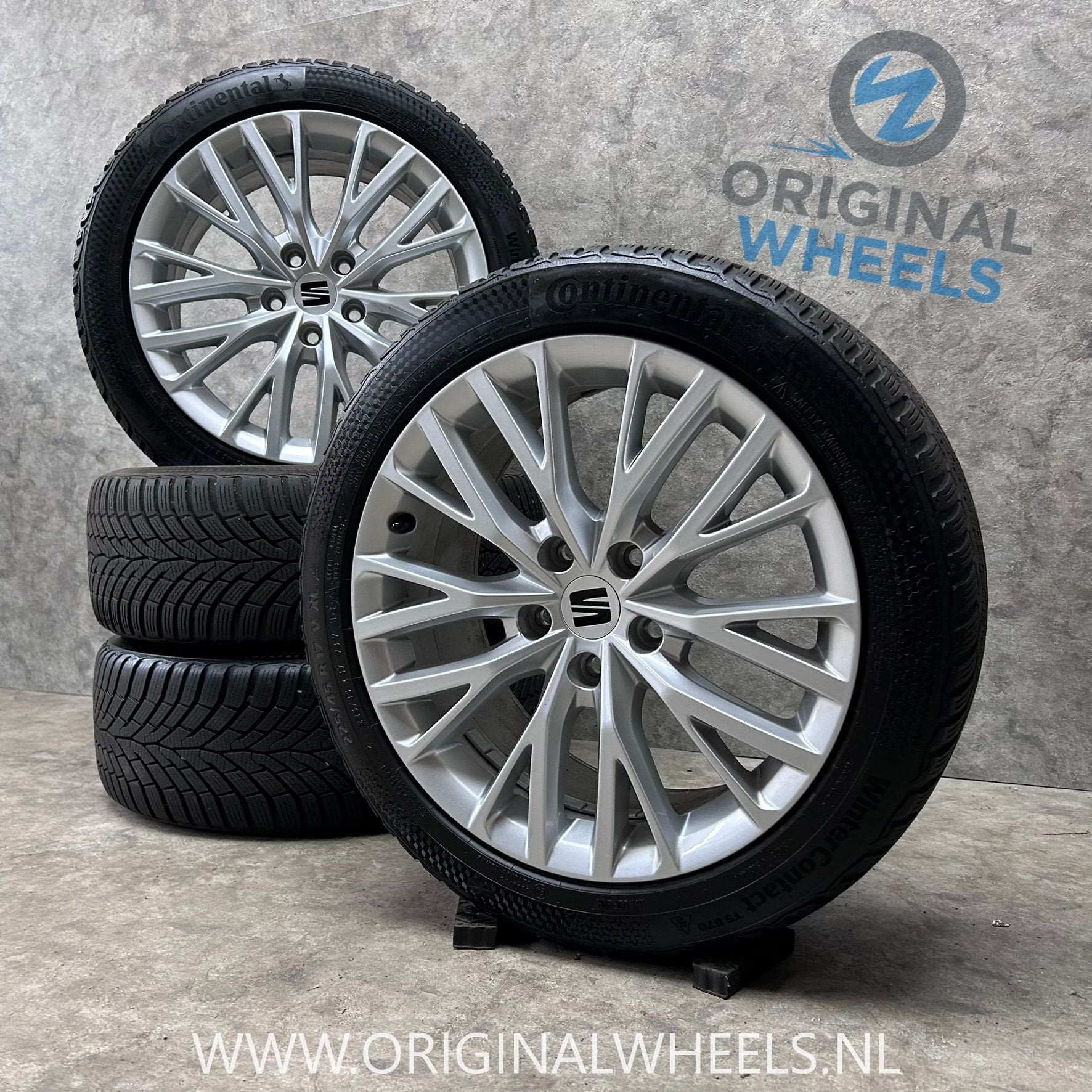 ✅DIVERSEN 17 inch originele velgen + winterbanden Seat Leon