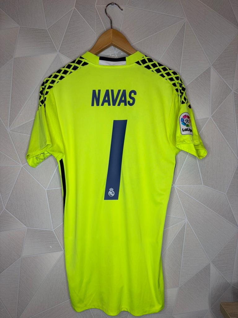 Real Madrid keepersshirt 2016/2017 Navas, Shirt, ., Ophalen of Verzenden, Zo goed als nieuw