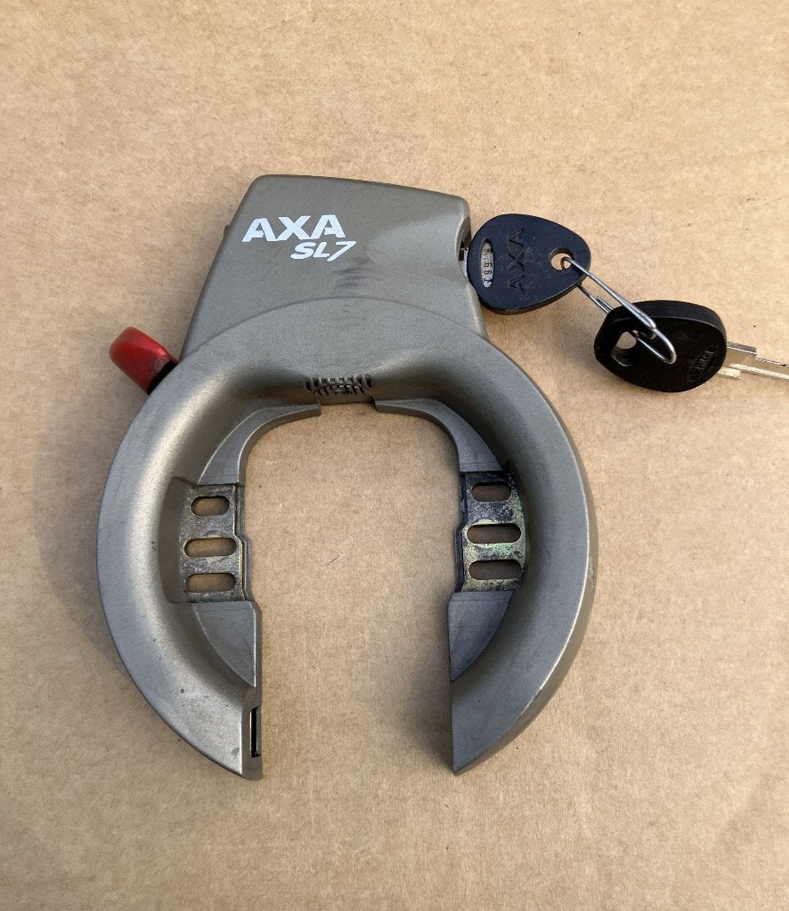 AXA SL7 fietsslot, Ophalen of Verzenden, Gebruikt, Ringslot