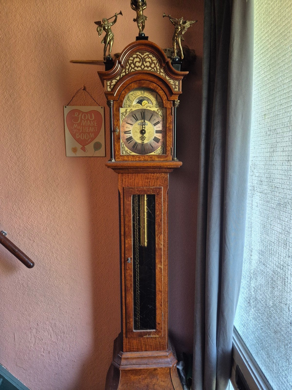Warmink staande klok met Big Ben-slag – mechanisch –, Antiek en Kunst, Ophalen