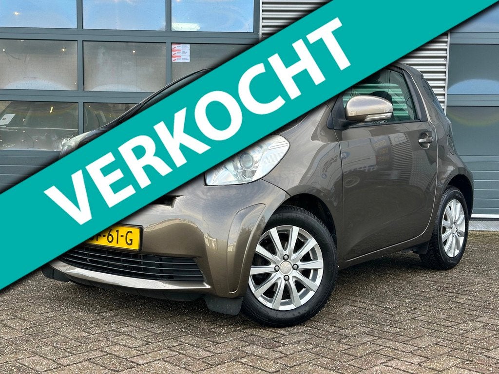 Toyota IQ 1.0 VVTi Aspiration Pearl | Airco | Electr. ramen, Auto's, Toyota, Stof, Gebruikt, Zwart, Bruin