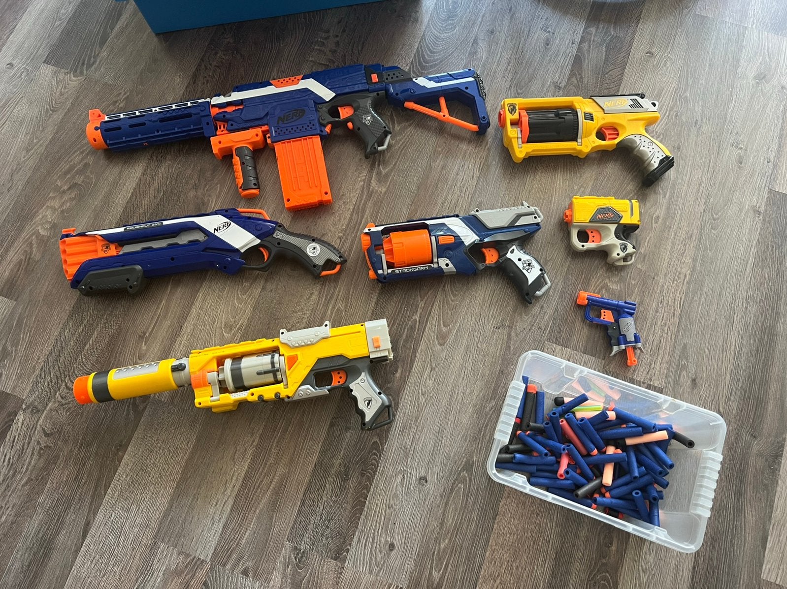 6 Nerf pistolen, Ophalen, Gebruikt