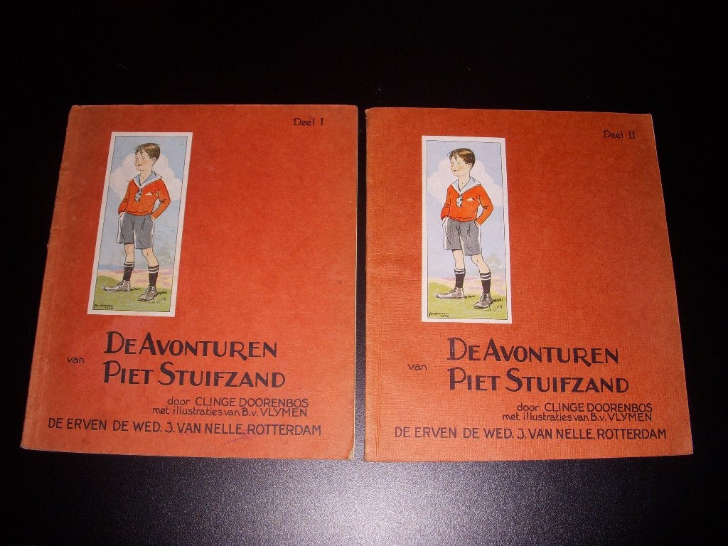 De Avonturen van Piet Stuifzand, Van Nelle 1928, deel 1 & 2, Ophalen of Verzenden, Gelezen, Van Nelle, Clinge Doorenbos, B.vVlijmen