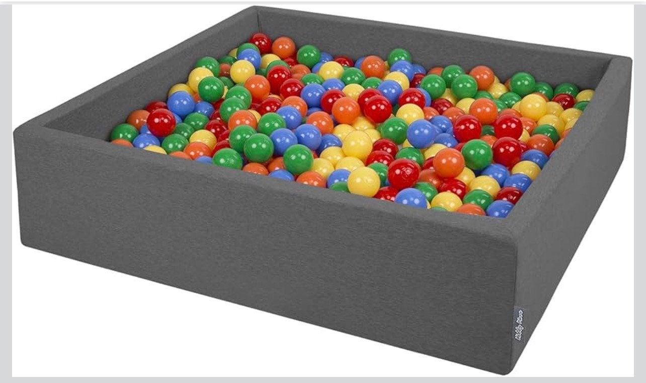 Vierkante ballenbak met circa 200 ballen, Ophalen, Zo goed als nieuw, Overige typen