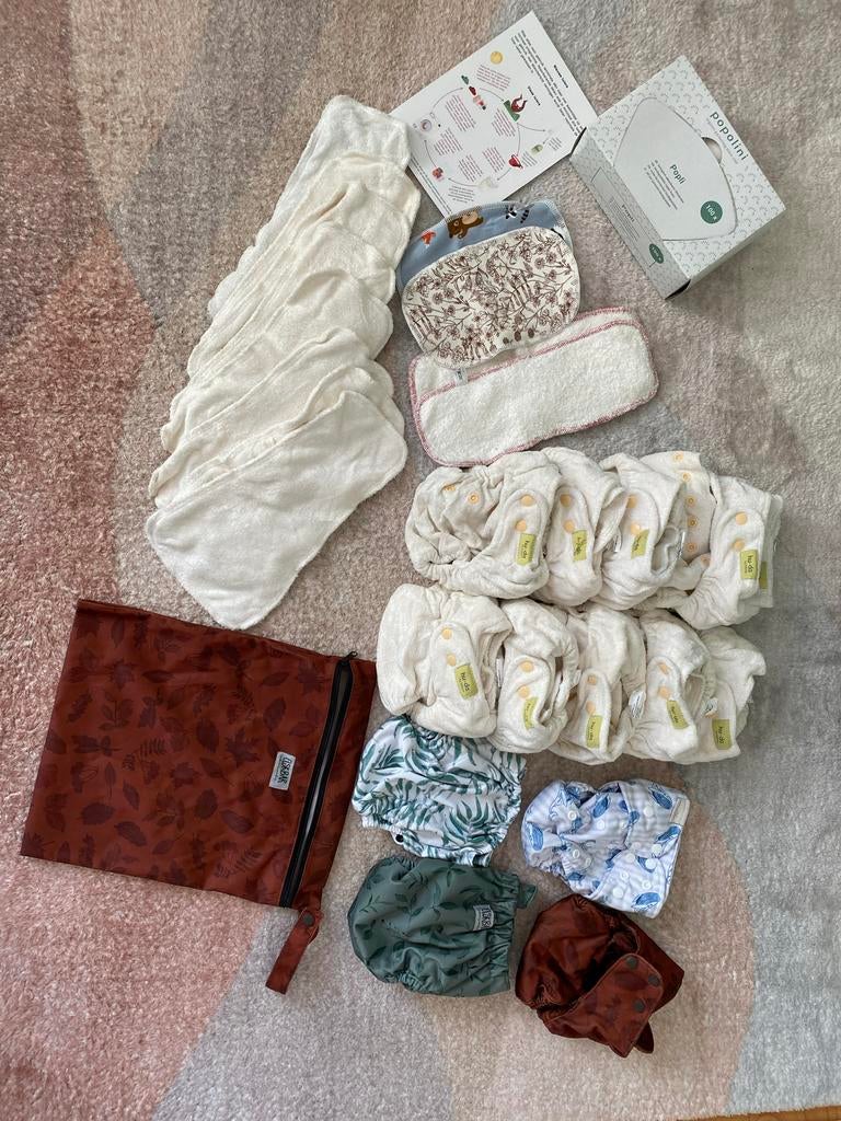 Nieuw-Complete set wasbare luiers (hu-da, Elskbar, Popolini), Ophalen of Verzenden, Nieuw, One size