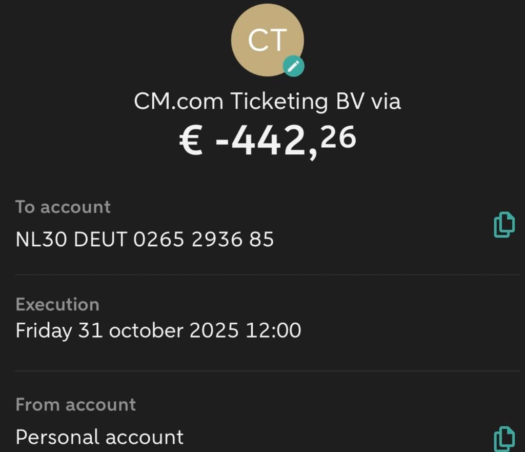 Music On Festival tickets, Eén persoon