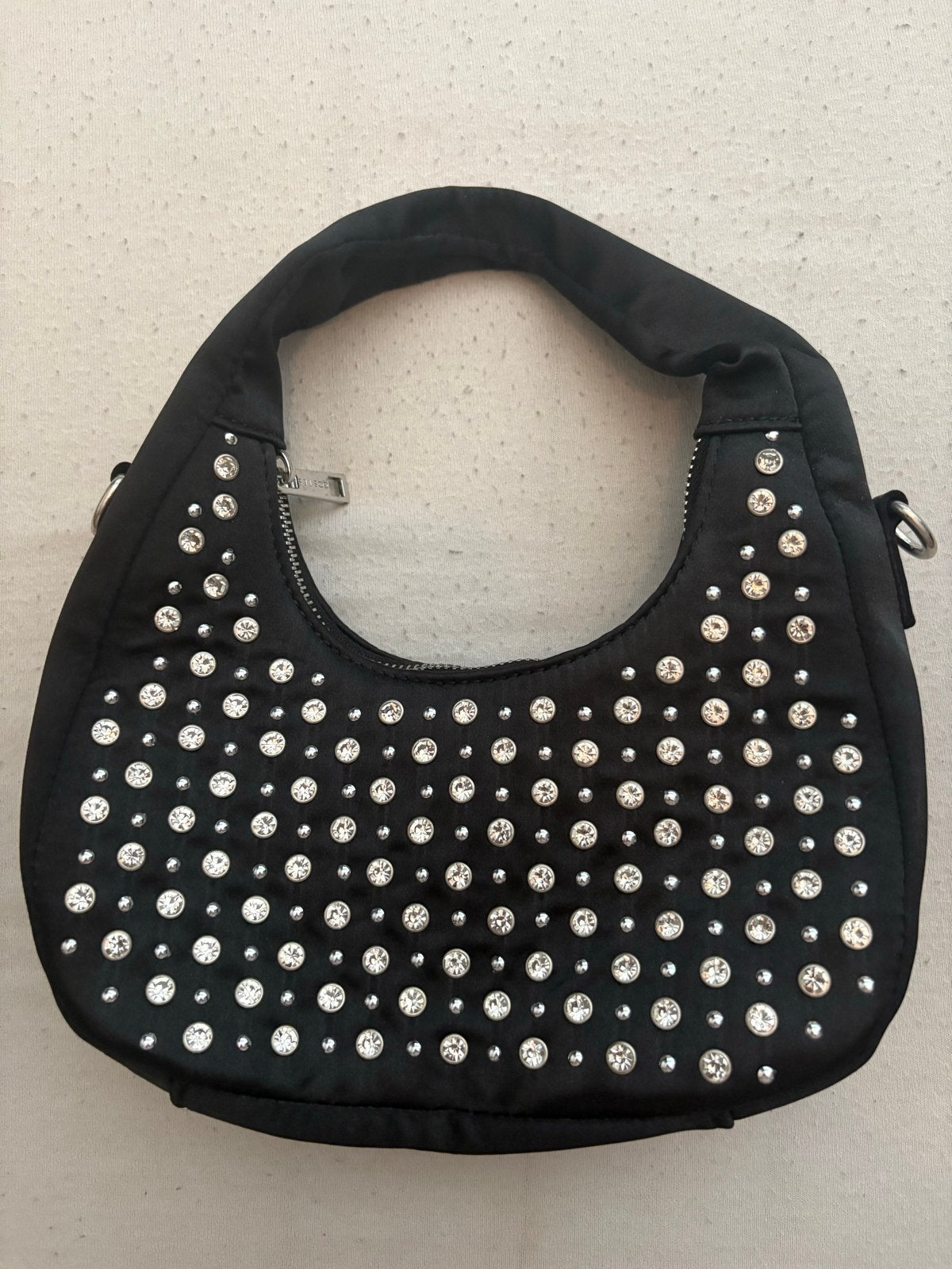 Costes tasje met strass steentjes - Zo goed als nieuw, Ophalen of Verzenden, Zo goed als nieuw, Zwart, Avondtasje