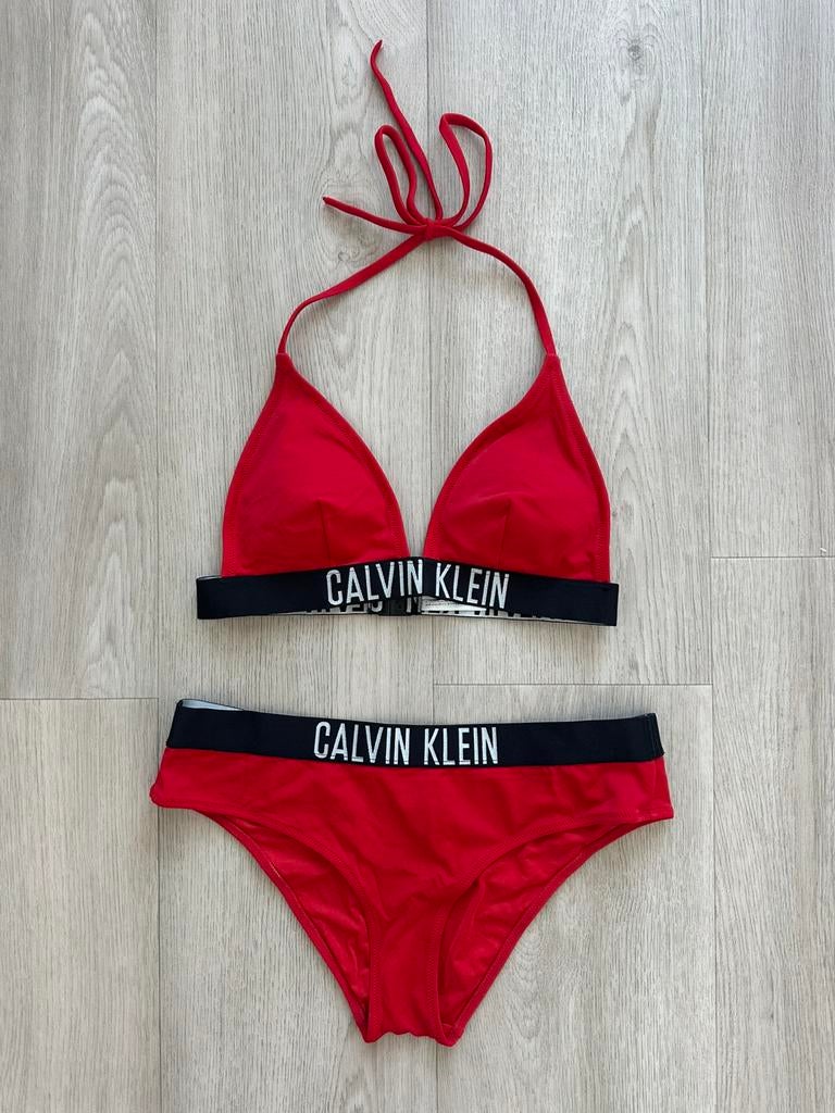Calvin klein bikini maat S, Kleding | Dames, Badmode en Zwemkleding, Ophalen of Verzenden, Zo goed als nieuw, Rood, Bikini