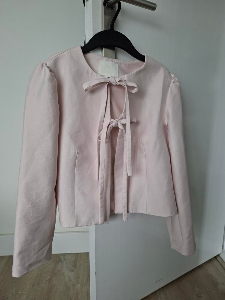 Jasje H&M, licht roze, maat S, H&M, Ophalen of Verzenden, Zo goed als nieuw, Jasje