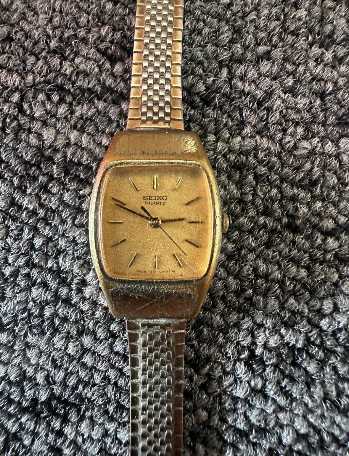 Vintage Seiko Quartz horloge - Goudkleurig, Sieraden, Tassen en Uiterlijk, Horloges | Dames, Gebruikt, Polshorloge, Ophalen of Verzenden
