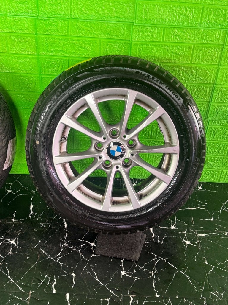 Originele BMW 3 4-Serie velgen 16" 5x120 Style 390 winterset, Niet ingevuld, Gebruikt, 16 inch, Banden en Velgen
