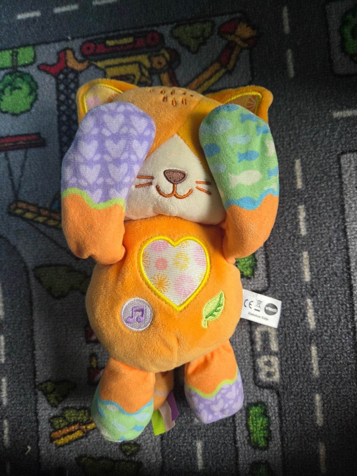 VTech kiekeboe katje - interactief babyspeelgoed, Ophalen of Verzenden, Zo goed als nieuw, Overige typen, Met geluid