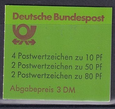 Duitsland postzegelboekje 24 1985 postfris, Postzegels en Munten, Ophalen of Verzenden, BRD, Gestempeld