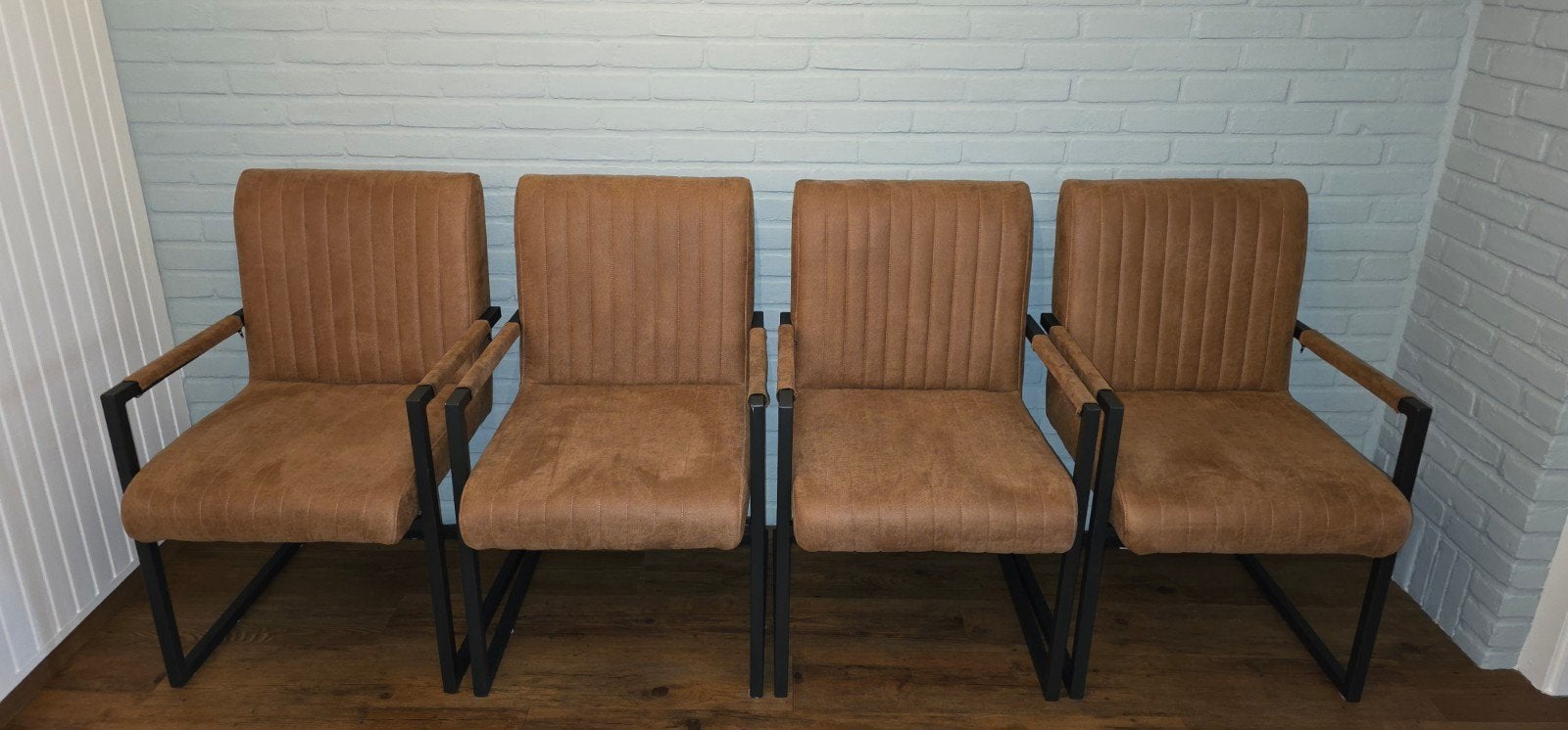 Vier goede eetstoelen, Ophalen, Gebruikt, Overige kleuren, Industrieel