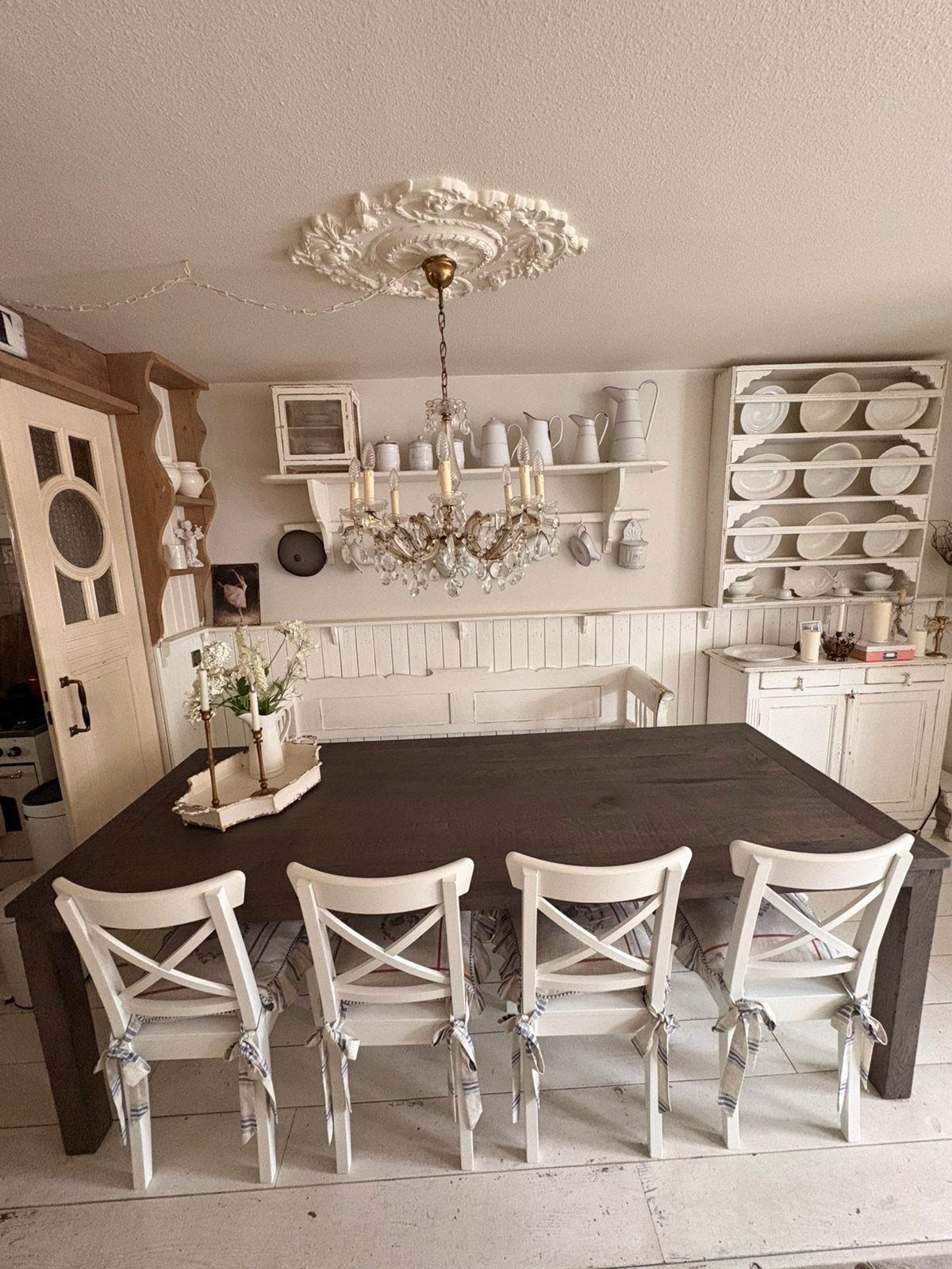 Oud Frans eiken eettafel, Ophalen