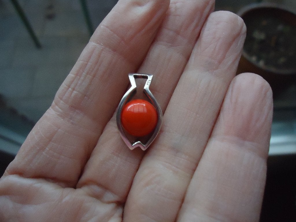 mooie echt zilveren hanger visje met 3 wissel balletjes 925, Ophalen of Verzenden, Zo goed als nieuw, Zilver, Zilver