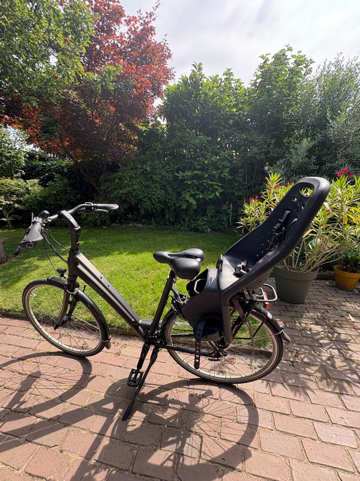 Yepp Achterzitje met Bagagedrager Verlengstuk, Fietsen en Brommers, Ophalen, Achterzitje, 9 t/m 18 kg, Gebruikt