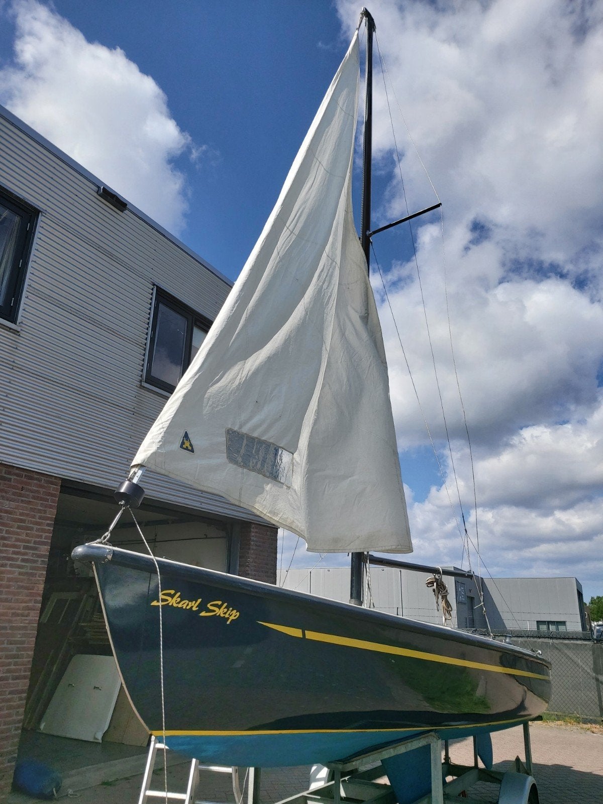 Skarl 645 Open Zeilboot met rolfok inclusief boottrailer., Watersport en Boten, Valk, Ophalen, Polyester, Fok