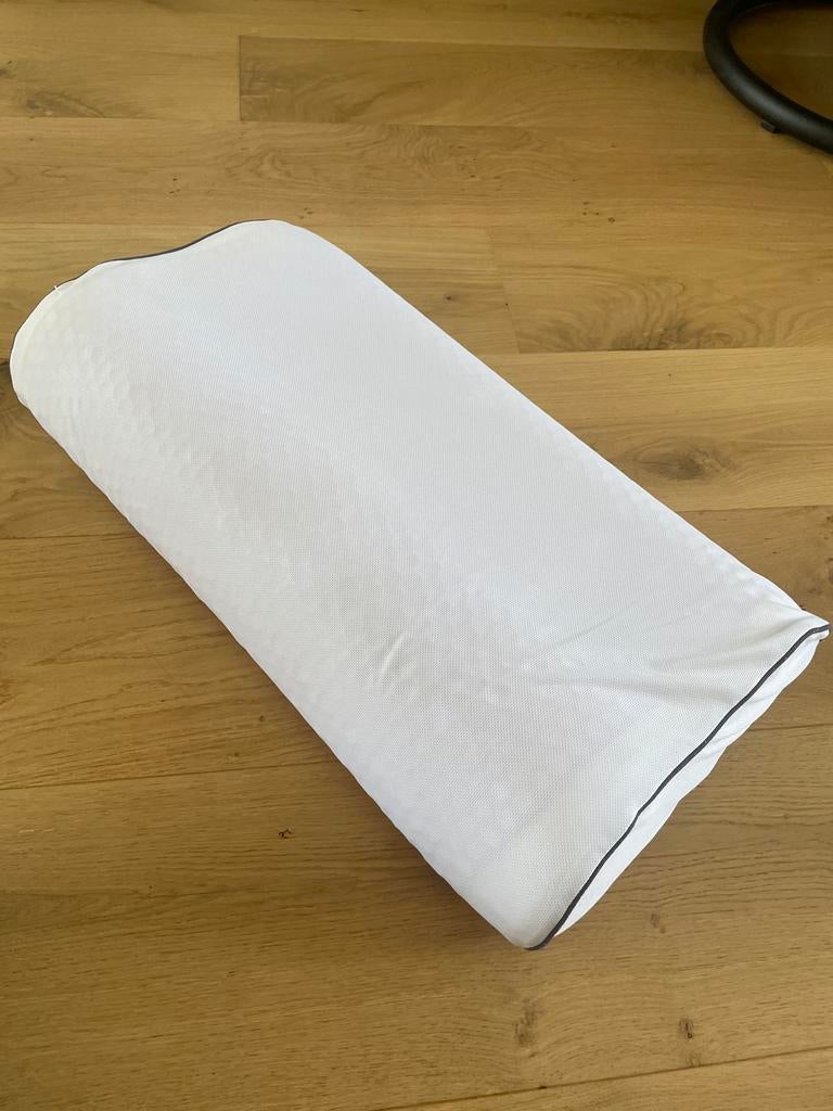Emma Kussen 70x40 - Ergonomisch en Comfortabel, Eenpersoons, Wit, Ophalen of Verzenden, Zo goed als nieuw