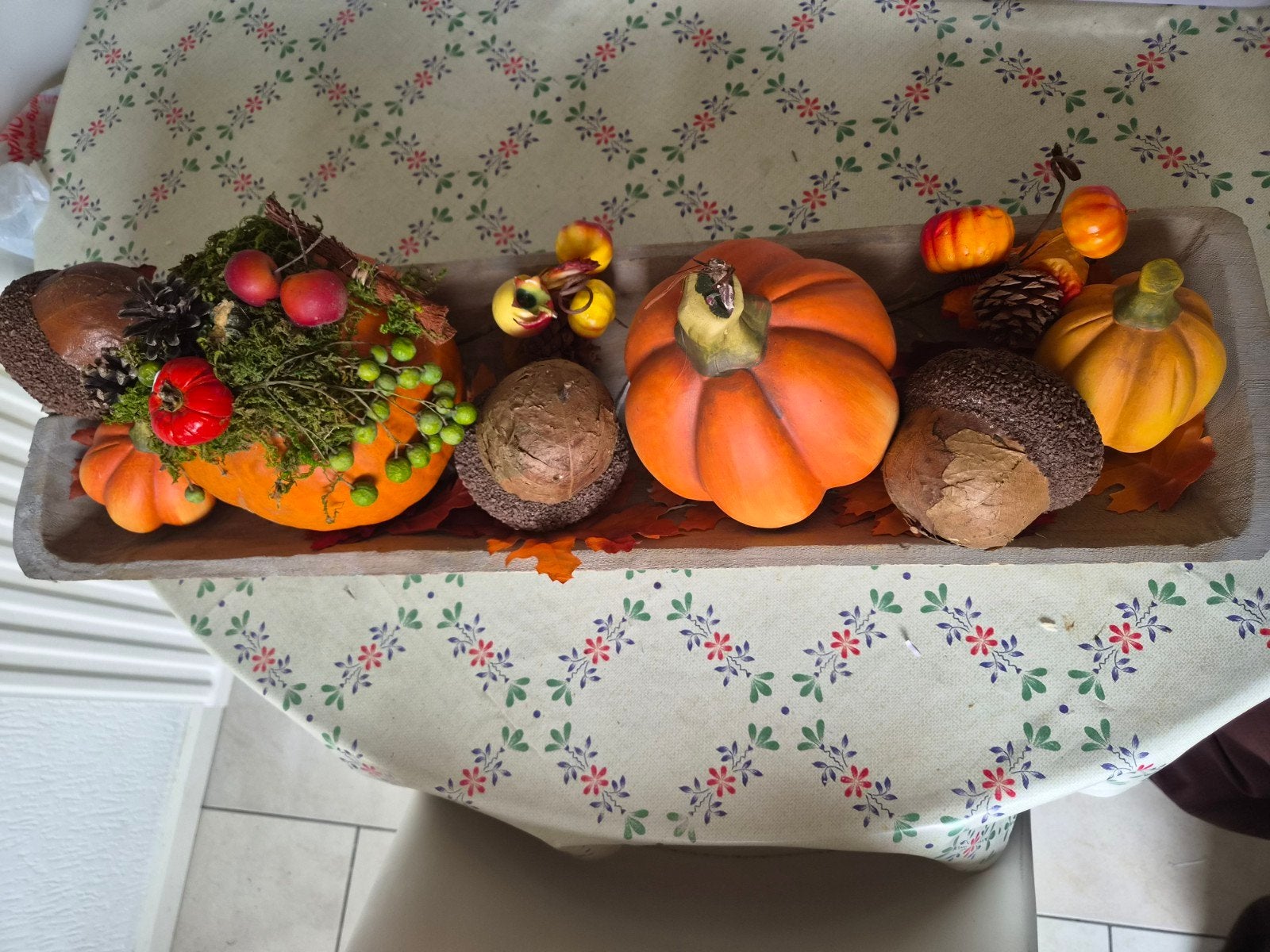 Herfstdecoratie, Ophalen