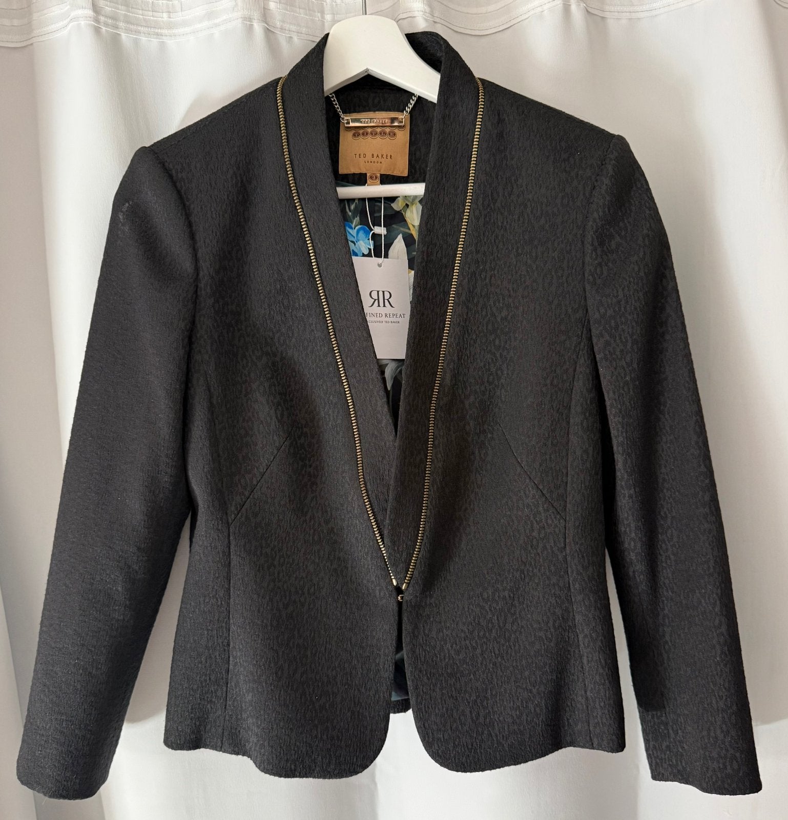 Nieuwe Ted Baker blazer/jasje maat 3 (M), Maat 38/40 (M), Zwart, Nieuw, Ophalen of Verzenden
