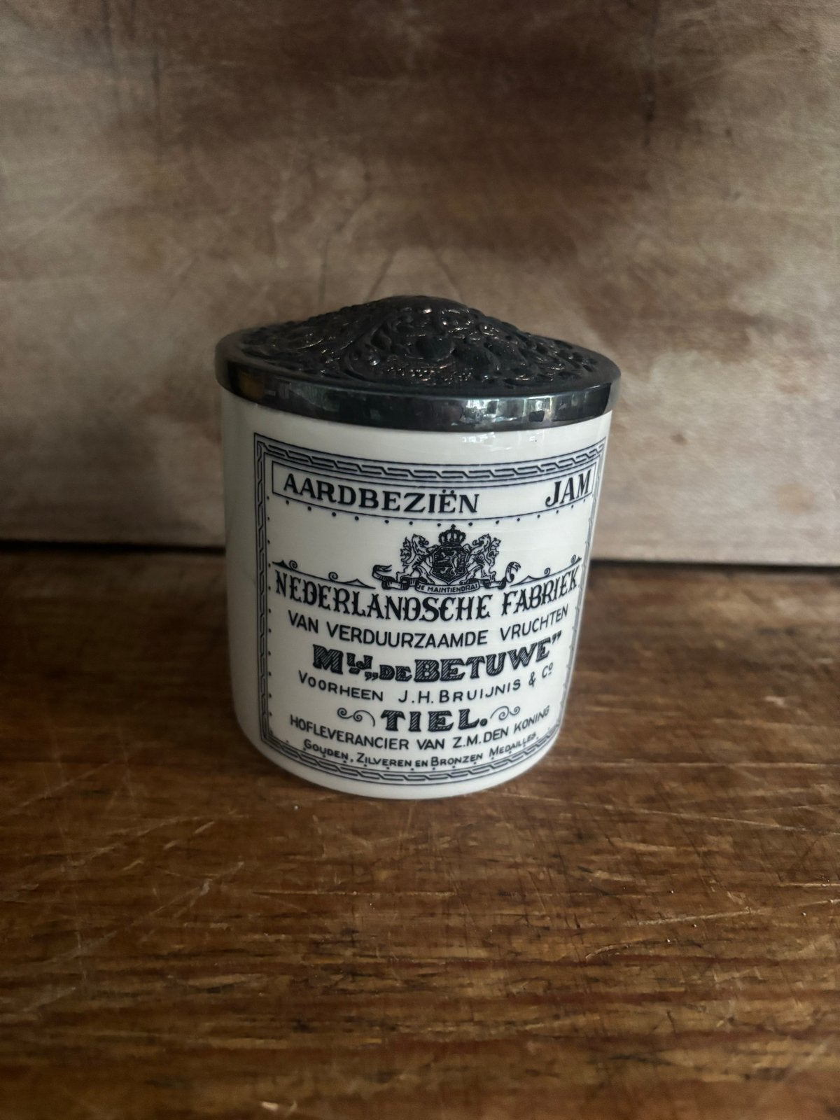Vintage Flipje jampot Mij. De Betuwe Tiel Delfts Schoonhoven, Antiek en Kunst, Ophalen of Verzenden