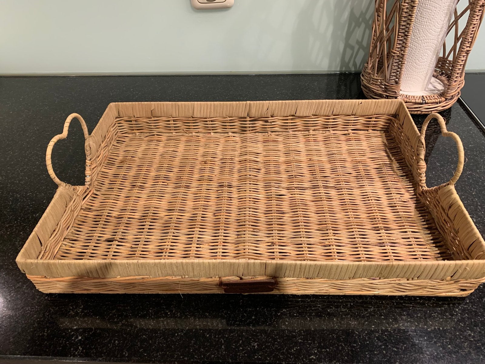 Riviera Maison rotan dienblad / serveertray, Ophalen of Verzenden, Zo goed als nieuw