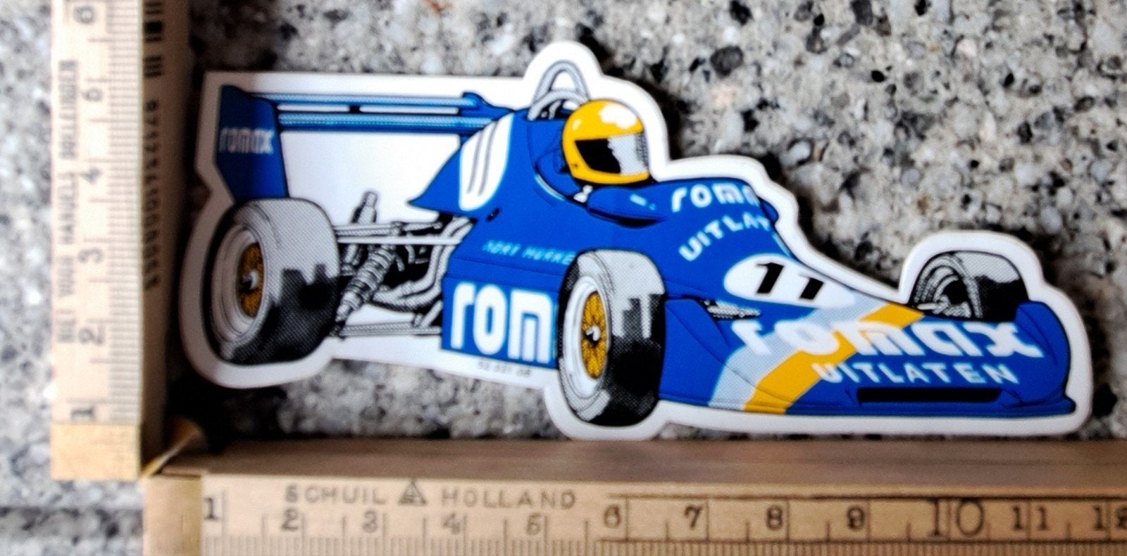 Vintage sticker Formule 1 Romax autosport autorace merk, Ophalen of Verzenden, Zo goed als nieuw, Auto of Motor