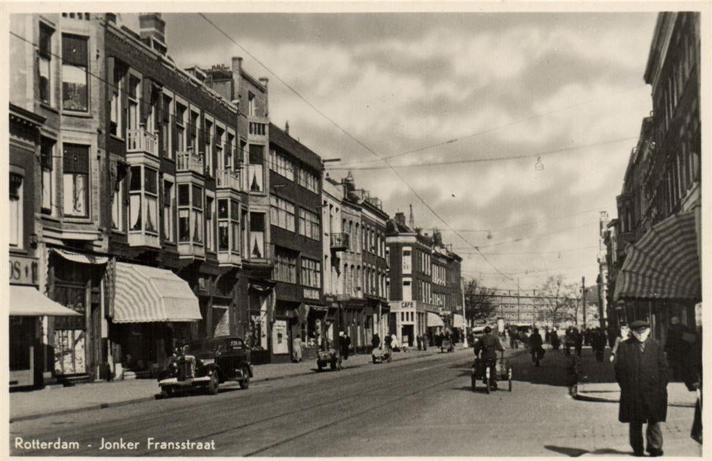 Rotterdam - Jonker Fransstraat - bakfiets - ongelopen, Verzamelen, Ansichtkaarten | Nederland, Verzenden, Voor 1920, Ongelopen