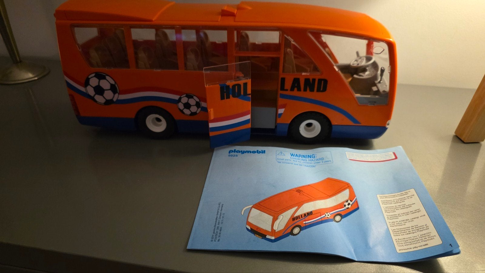Playmobil 5025 Holland Bus - Oranje voetbalbus, Ophalen of Verzenden, Gebruikt