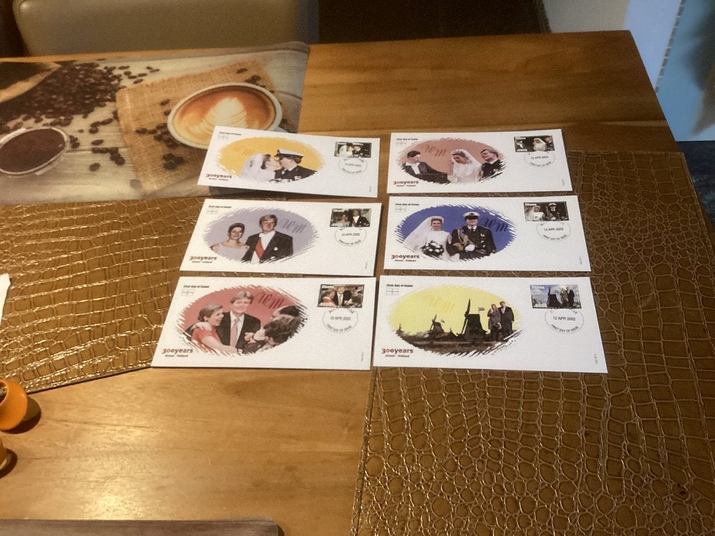 6 stuks koninklijk Nederland jaargangen fdc 1963 tm 2022 o, Verzenden, Onbeschreven, Nederland