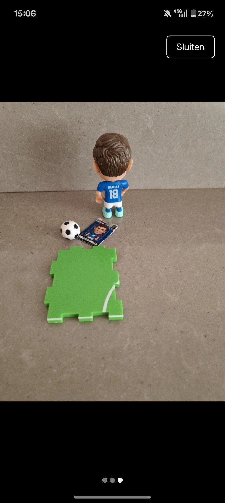 Nicolo Barella FIFA 2026 Baller Figuur en Kaart, Kinderen en Baby's, Speelgoed | Actiefiguren, Ophalen of Verzenden, Zo goed als nieuw