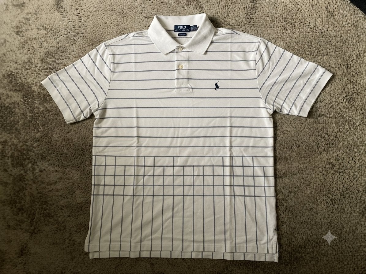 Ralph lauren blauw gestreept XXL, Ophalen of Verzenden, Zo goed als nieuw, Overige maten, Blauw